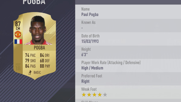 FIFA 18 Pogba