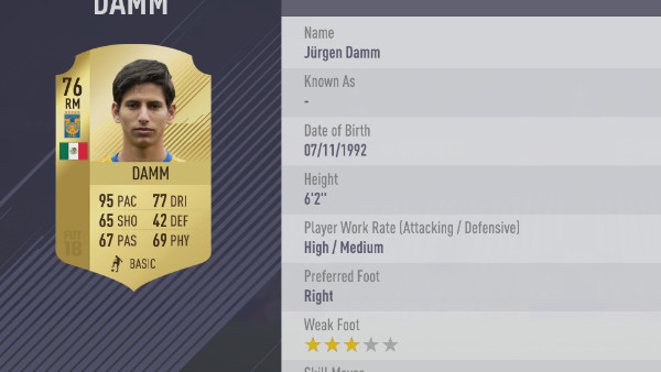FIFA 18 Jurgen Damm