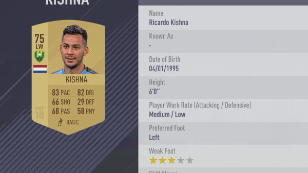 FIFA 18 Kishna