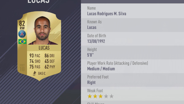 FIFA 18 Lucas