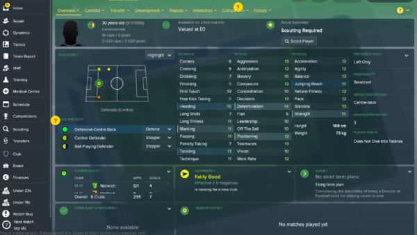 Sebastien Bassong FM 2018