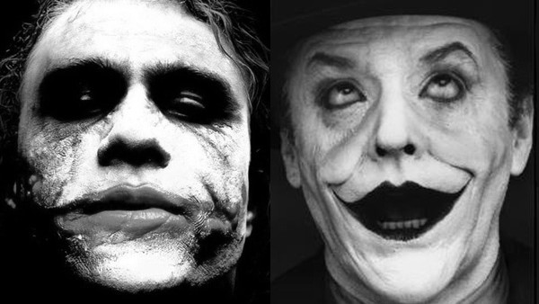 Jokers Jack Nicholson Heath ledger