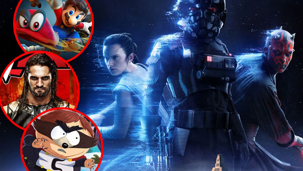 Star Wars Battlefront II WWE 2K18 Super Mario Odyssey South Park The Fractured But Whole