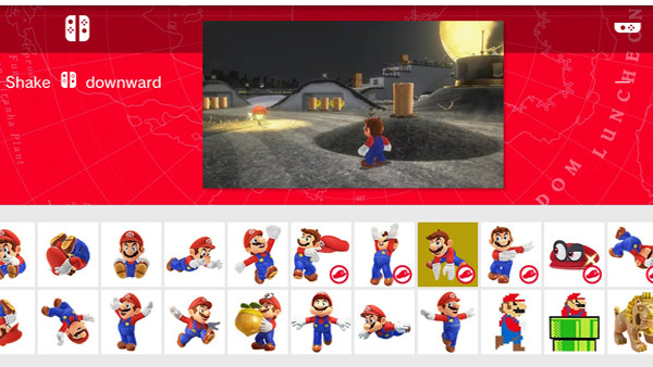 Super Mario Odyssey Motion Controls