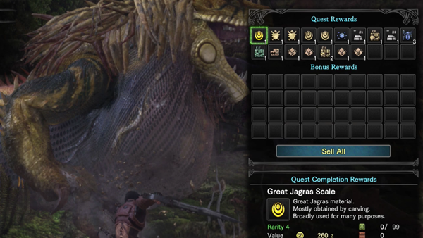 Monster Hunter World Rewards