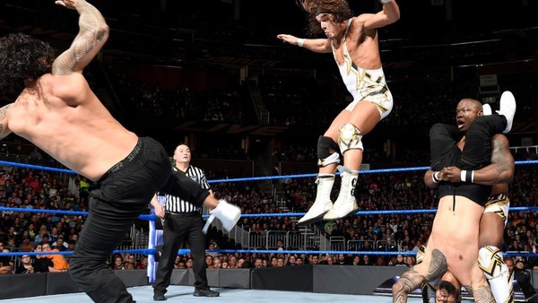 The Usos Shelton Benjamin Chad Gable