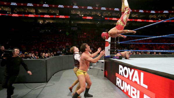 WWE Royal Rumble 2018 Gran Metallik Drew Gulak Jack Gallagher Lince Dorado