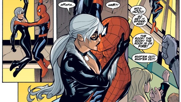 Spider-Man Black Cat Kiss
