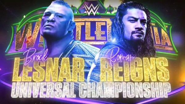 Brock Lesnar Roman Reigns WrestleMania 34