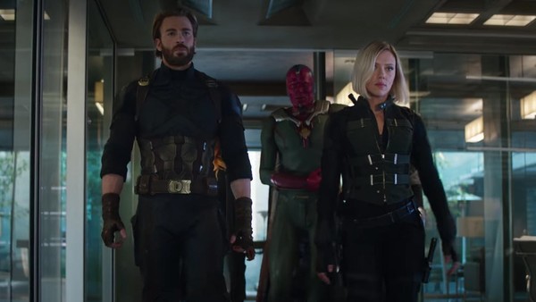 Captain America Vision Black Widow Avengers Infinity War