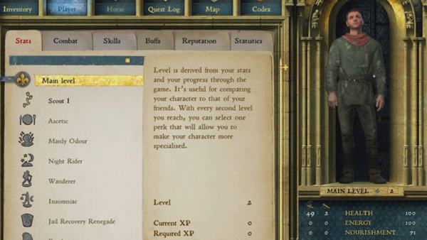 Kingdom Come Deliverance Stats