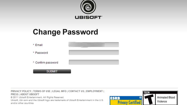 Ubisoft password