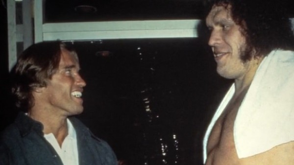 Andre The Giant Arnold Schwarzenegger HBO