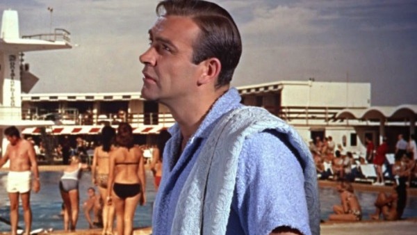 Goldfinger Sean Connery Rear Projection