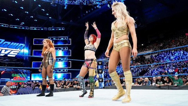 Charlotte Flair Asuka Becky Lynch