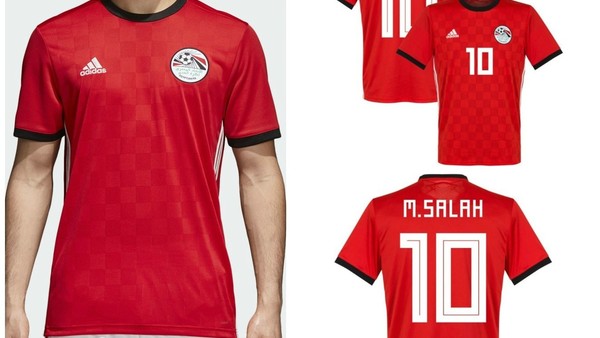 Egypt 2018 World Cup Red Adidas Home Kit 2