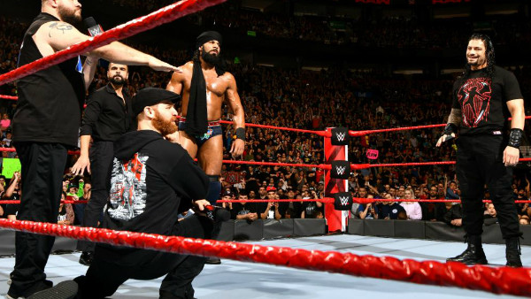 Kevin Owens Sami Zayn Jinder Mahal Sunil Singh Roman Reigns