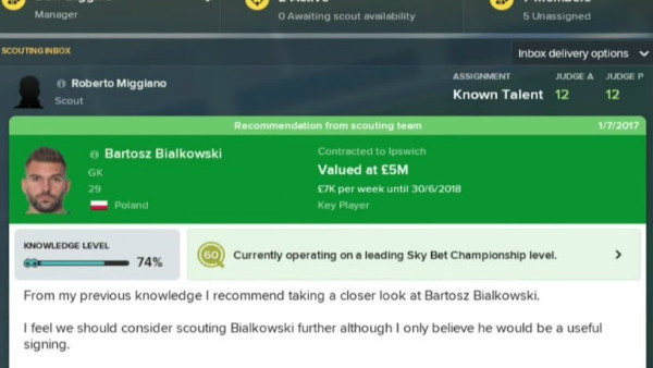 Football Manager 2018 Scouting
