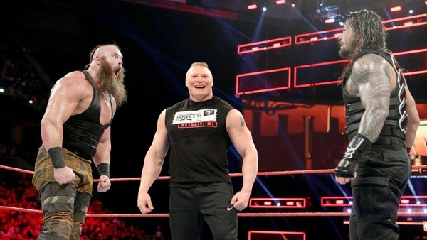Braun Strowman Brock Lesnar Roman Reigns
