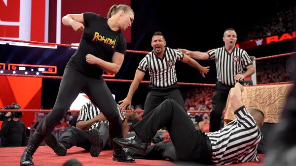 Ronda Rousey Refs Raw