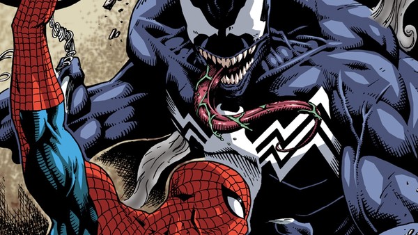 Venom fighting Spider-Man