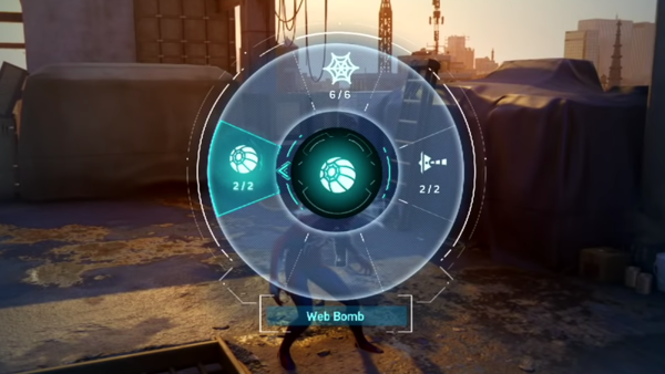 Spider-Man PS4 Weapon Wheel