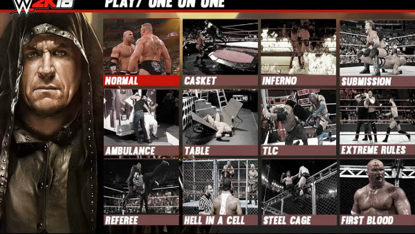 WWE 2K18 Match Types