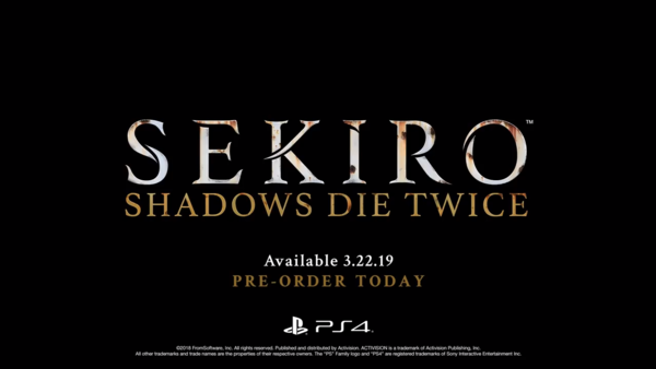 Sekiro Shadows Die Twice