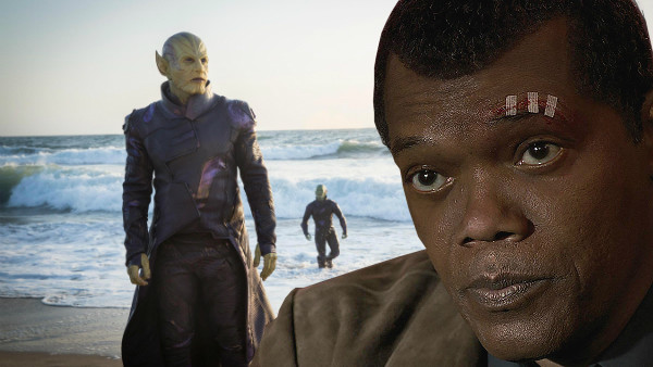Captain Marvel Skrulls Nick Fury