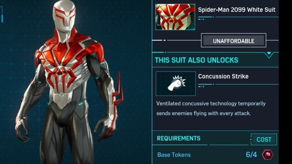 Spider Man PS4 2099 WHITE SUIT