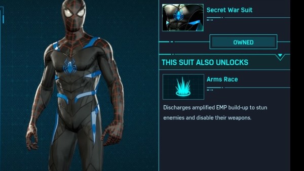 Spider-Man PS4 SECRET WAR SUIT