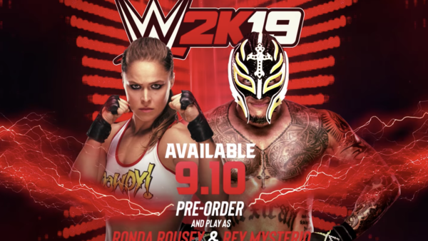 WWE 2K19 Rey Mysterio Ronda Rousey