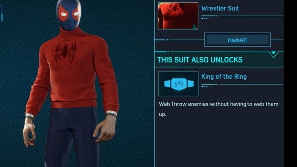 Spider-Man PS4 WRESTLING SUIT