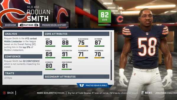 Roquan Smith Madden 19