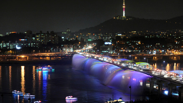 2011년 11월 대한민국 서울특별시 명소 (Seoul Best Attractions) 달빛무지개분수1