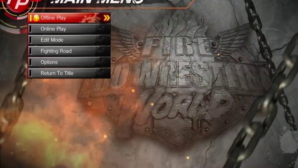Fire Pro Wrestling World Menus