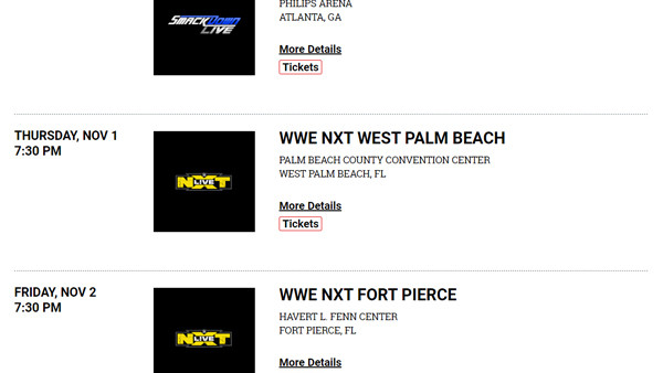 WWE Schedule