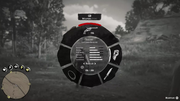 Red Dead Redemption 2 Weapon Wheel