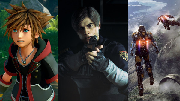 Kingdom Hearts 3 Resident Evil 2 Anthem