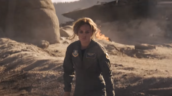 Captain Marvel trailer Carol Danvers crash injured