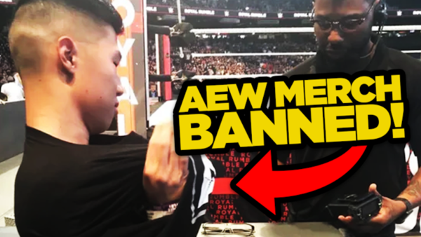 WWE Security Makes Fan Remove His AEW Shirt At Royal Rumble 2019