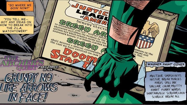Green Arrow Archers Quest Justice League