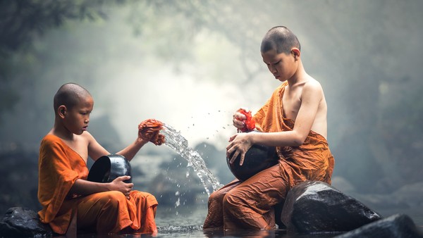 Buddhist children