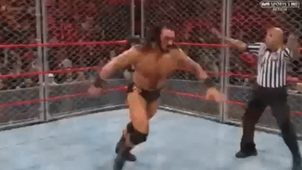 Drew McIntyre Dolph Ziggler Basement Dropkick