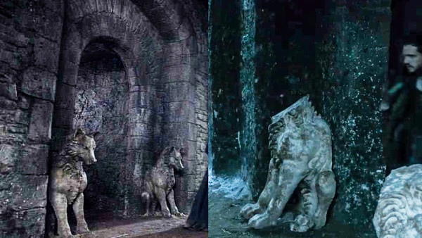 Direwolves Winterfell Crypt