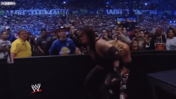 WrestleMania XXIV Edge Undertaker Back Body Drop