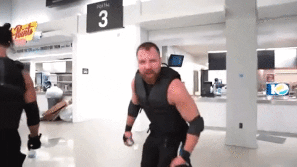 Dean Ambrose tossing about