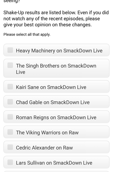 WWE Survey Viking Warriors