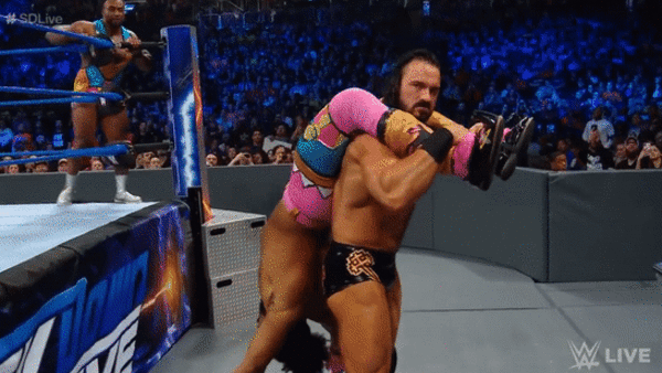 Drew McIntyre Xavier Woods Reverse Alabama Slam