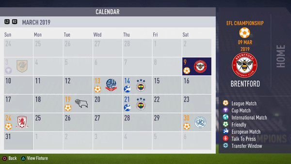 FIFA 19 Fixture Congestion